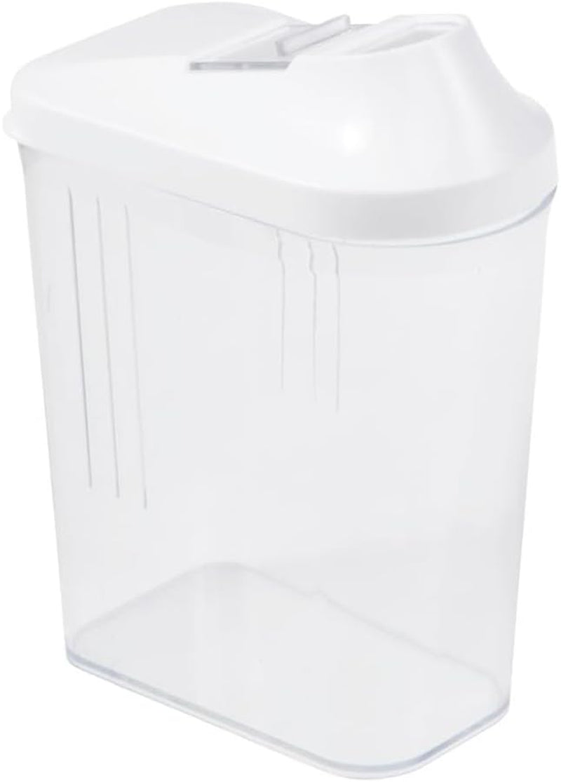 keeper hällbox för torra förråd, steglöst justerbart doseringslock, plast, 500 ml, 8 x 4,5 x 15 cm, Paola, vit Matförvaringslådor Naty Shop