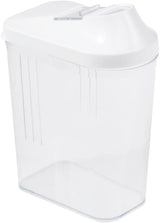 keeper hällbox för torra förråd, steglöst justerbart doseringslock, plast, 500 ml, 8 x 4,5 x 15 cm, Paola, vit Matförvaringslådor Naty Shop