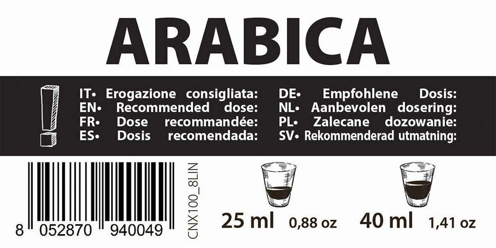 Arabica kaffekapslar Nespresso-kompatibla 5,6 g x 100 kapslar