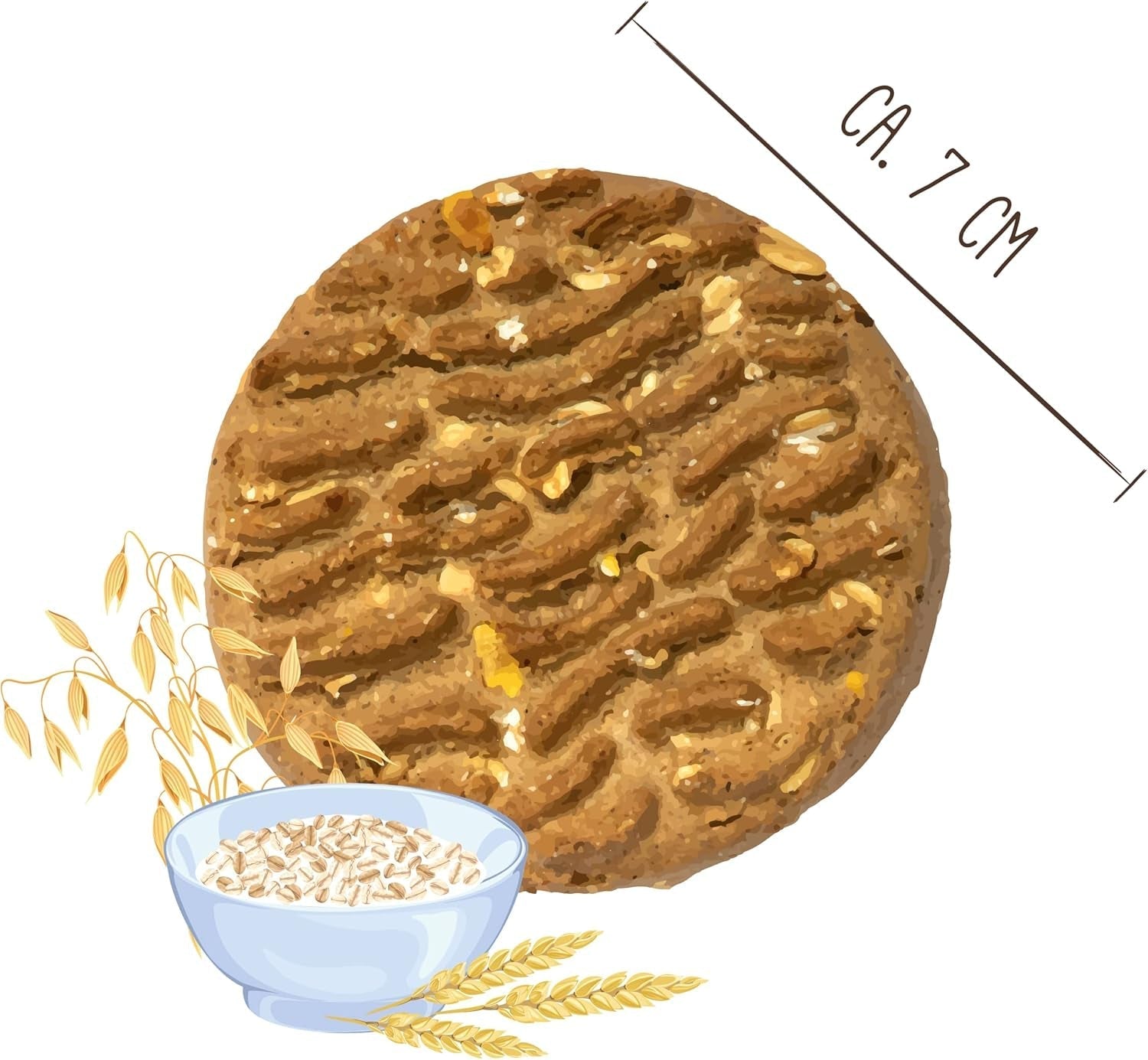 Sammy´S Müslitaler | Knusprig Gebackene Hundesnacks | 5-Korn-Müslitaler Für Deine Große Fellnase (Ab 30 Kg) | 1 Kg spannmål Naty Shop