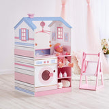 Olivia'S Little World Teamson Barn 18 tums babydockor Trädockor Dubbelsidigt barnkammare TD-11460W Dockhus Naty Shop