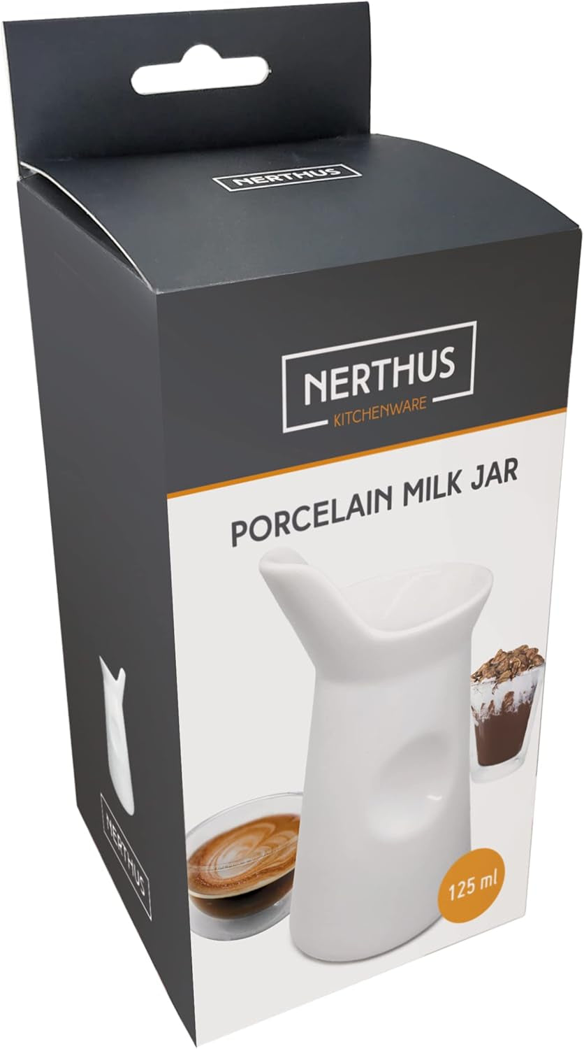 NERTHUS FIH 418 Mjölkmugg i porslin 125 ml, Original, Vit