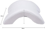 MINGZE Multifunktionell Memory Foam Kudde Nackkudde Skum, U-formad nackkudde med rosett, Slow Rebound Sovkudde Rebound Tryckkudde, Kudde Is Silke för hand- och nackskydd Cervikala ortopediska kuddar Naty Shop