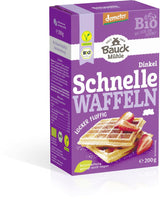 Demeter Bauck Hof Bio Dinkel Wafflen, 200 G Blandning för bakning och matlagning Naty Shop 12 X 200 Gr