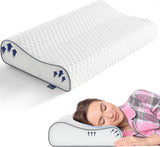 BedStory Memory Foam-kudde, höjdjusterbar nackstödskudde, ergonomisk kudde, sidokudde för rygg- och magsömnarna (60x36x12/10cm)