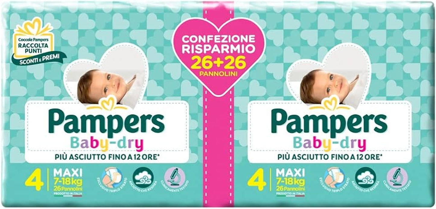 Blöjor Pampers 81657566 Baby-Dry Byxor, vit