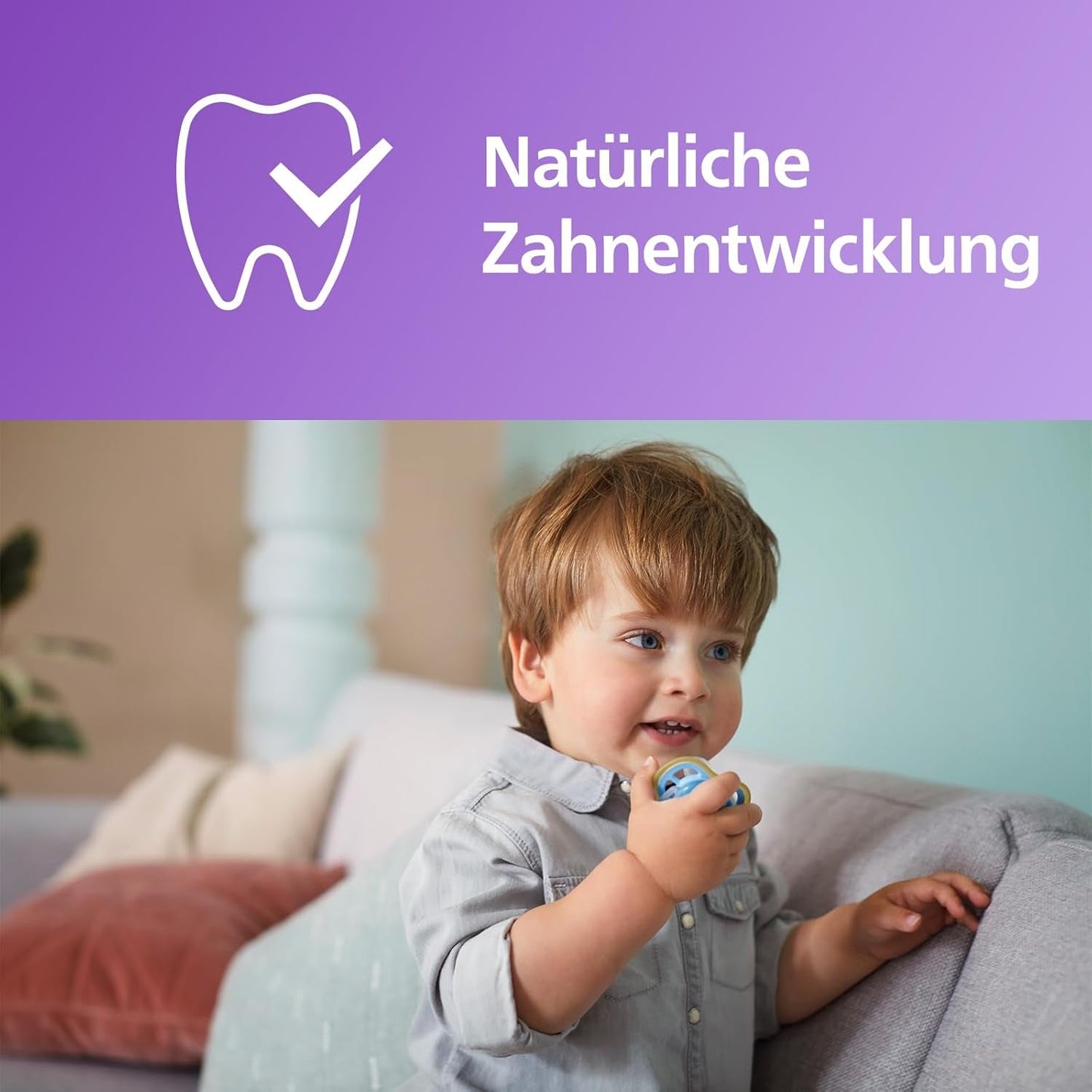 Philips AVENT ultra air-nappar - Lätta och andningsbara nappar för spädbarn i åldern 0-6 månader, BPA-fria, med bärväska som sterilisator, 2-pack, modell SCF085/24