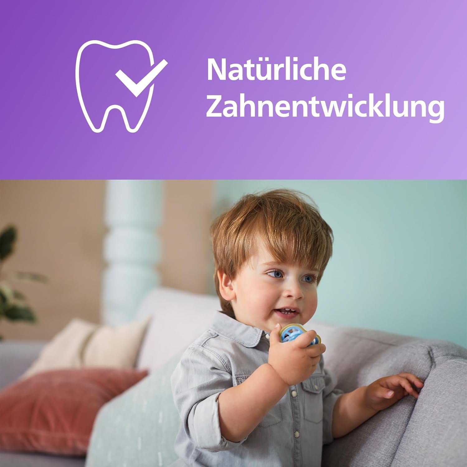 Philips AVENT ultra air-nappar - Lätta och andningsbara nappar för spädbarn i åldern 0-6 månader, BPA-fria, med bärväska som sterilisator, 2-pack, modell SCF085/24