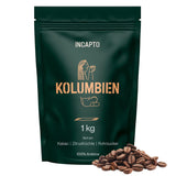 Incapto Spezialitäten-Kaffeebohnen | Colombianskt ursprung med ett ursprung | Espresso 100% Arabica | Specialty Coffee 84 Poäng SCA | Traditionell Geröstete Bohnenkaffee | Plantage Huila, Cadefihuila, 1kg