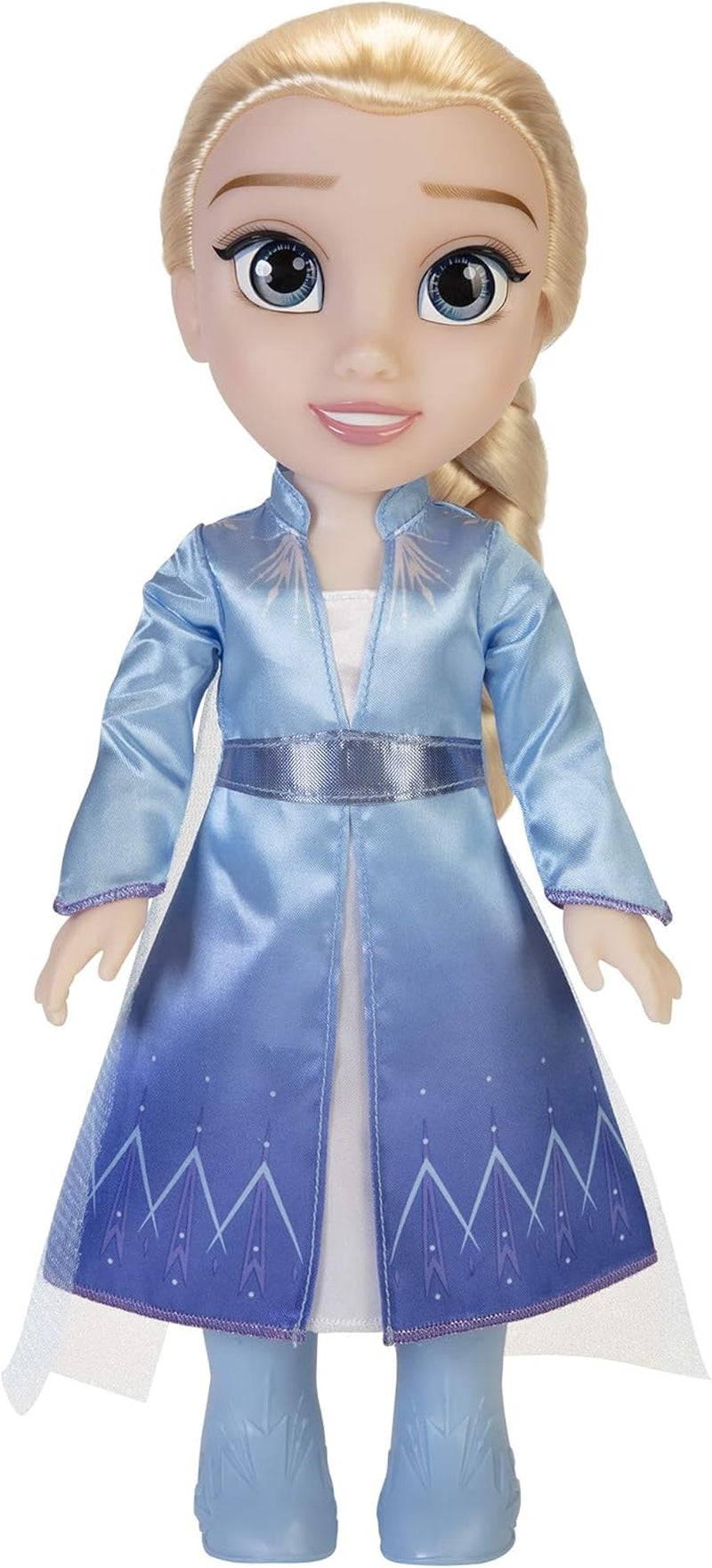 Disney Frozen 2 Elsa Travel Doll, 35 cm docka med kultfilminspirerad klänning, stövlar och långt flätat hår för extra lektid, för tjejer från 3 år och uppåt