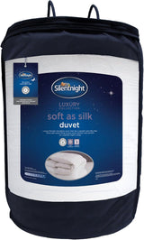 Täcke Silentnight Soft as Silk, 10,5 tog, för dubbelsängar, vit, mikrofiber, vit, king size Täcken och täcken Naty Shop 40X30X30 cm 13,5 Tog