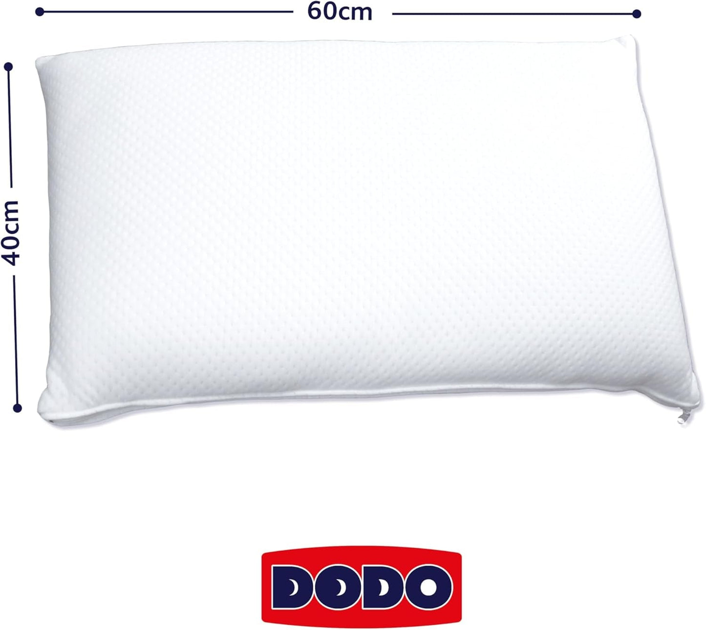 DODO-kudde, viskoelastiskt skumblock, vit, 1 enhet (parti om 1) Naty Shop standardkuddar