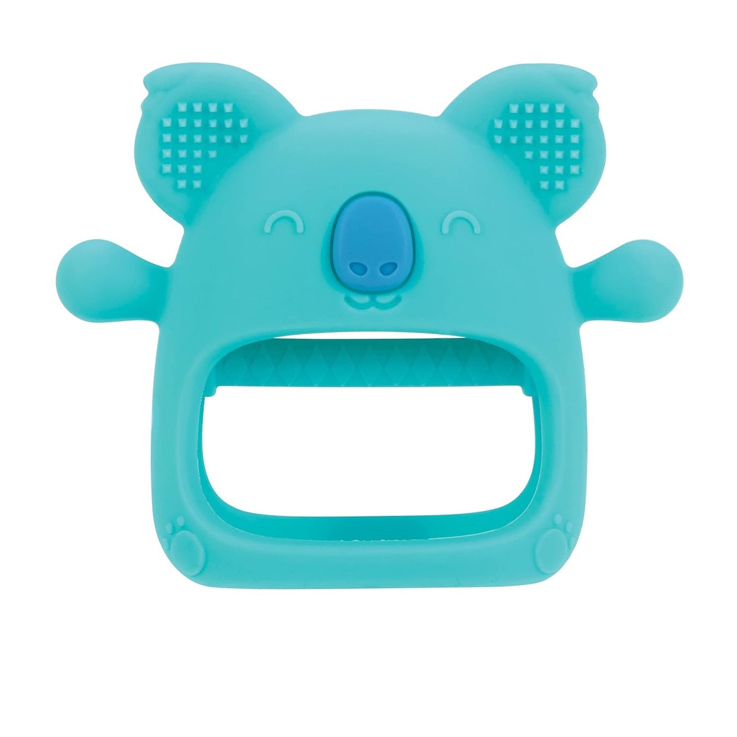 Nuby - Tandhandske av silikon, BPA-fri, blå koala, 3 månader och uppåt