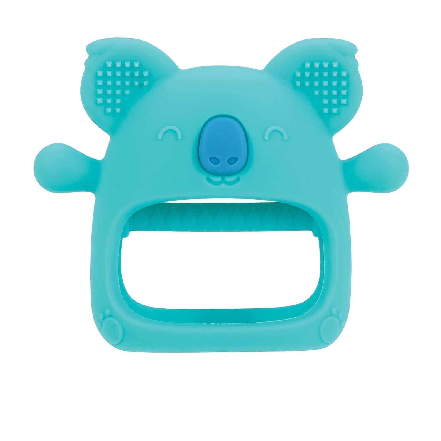Nuby - Tandhandske av silikon, BPA-fri, blå koala, 3 månader och uppåt