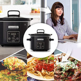 Slow cooker digital Crockpot, varmhållningsfunktion, 2,4 liter (1-2 personer) Slow Cooker Naty Shop
