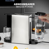 Princess 4 i 1 multikapsel espressomaskin - 1450 watt, kapslar, kapslar, malet kaffe, BPA-fri, 249450, 01.249450.01.001, svart, silver