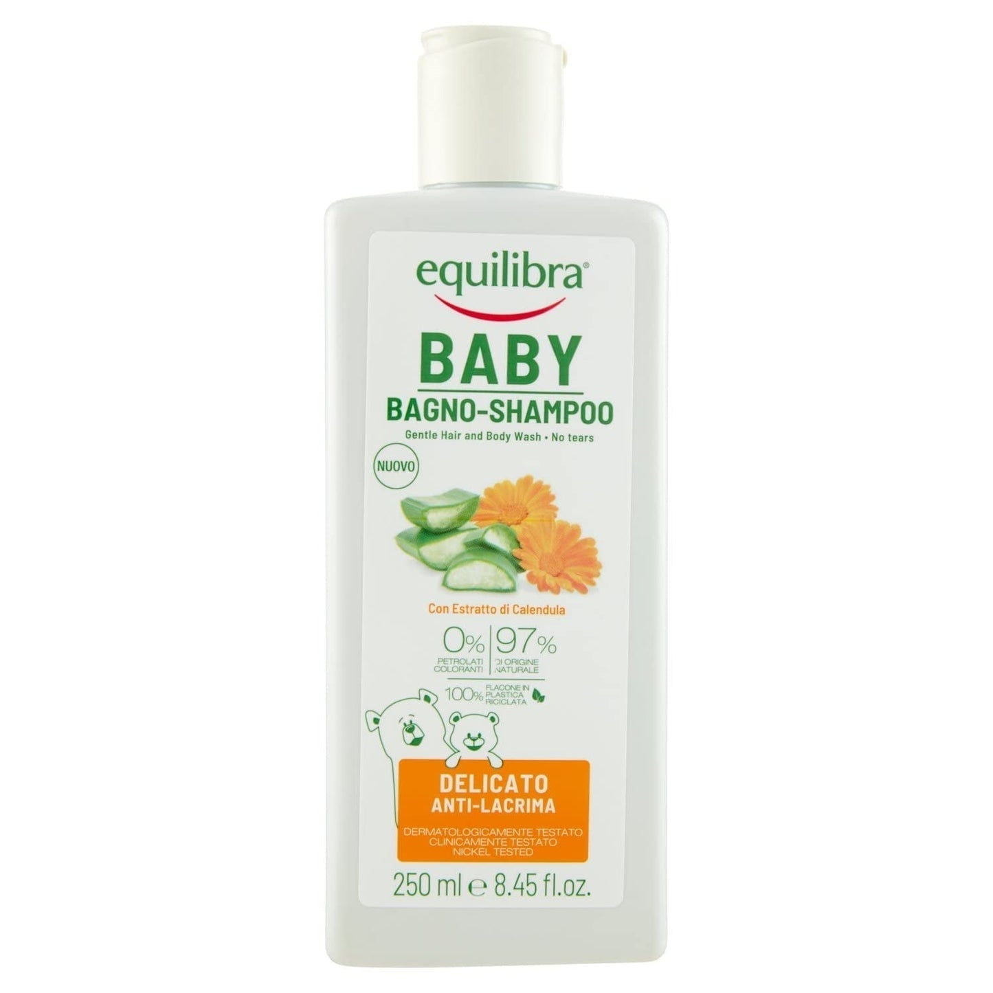 Equilibra Baby Bagno Shampoo 250 M Barn - Bad och hudvård Naty Shop Standardtitel