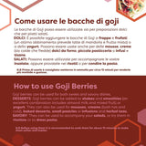 ERBOTECH Gojibär 200 g, gojibär med högt vitamininnehåll, torkad frukt utan socker och svavel, naturlig superfood och rik på energi, Tillverkad i Italien Dehydrerade produkter Naty Shop