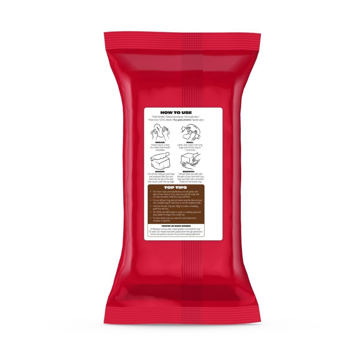 Extra Fondant Chokladbrun 1 kg - Extra elastisk fondant med vaniljsmak, perfekt för att täcka tårtor - Chokladbrun - 1 kg Sockerpasta Naty Shop