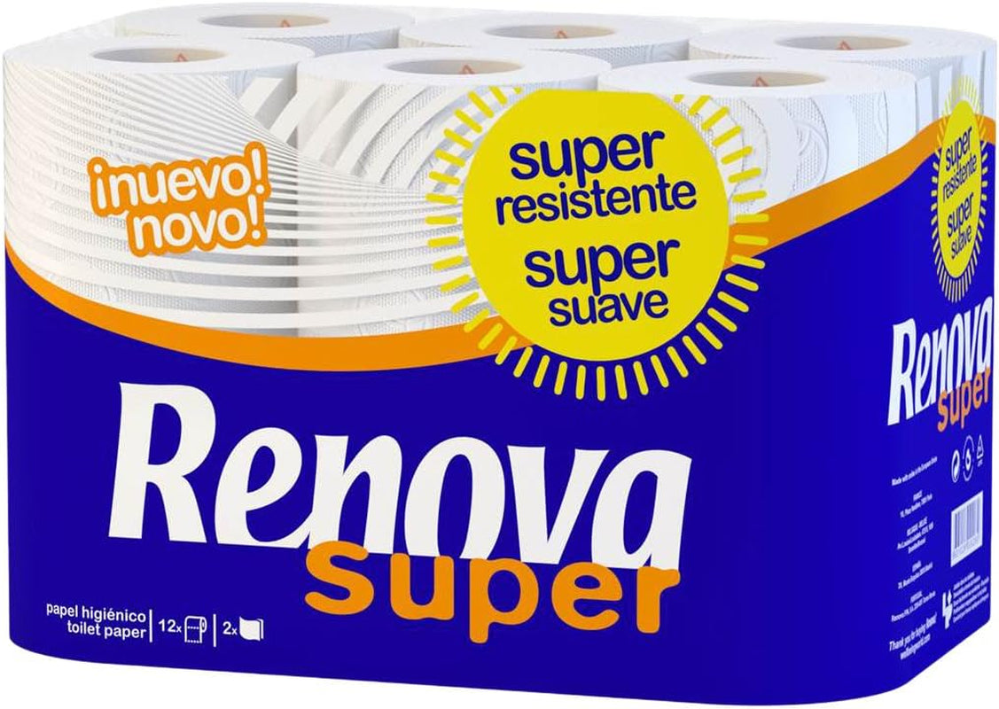 Renova Super White toalettpapper - 12 rullar