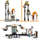 LEGO 31142 Creator 3-i-1 Space Rollercoaster Toy Kit för barn med vagnar, konverteras till ett frittfallstorn eller karusell med raketer och glödande klossar Byggset Besuche den LEGO-Store