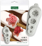 Katy Sue, Mold Silicone 4 Roses Kitchen Naty Shop