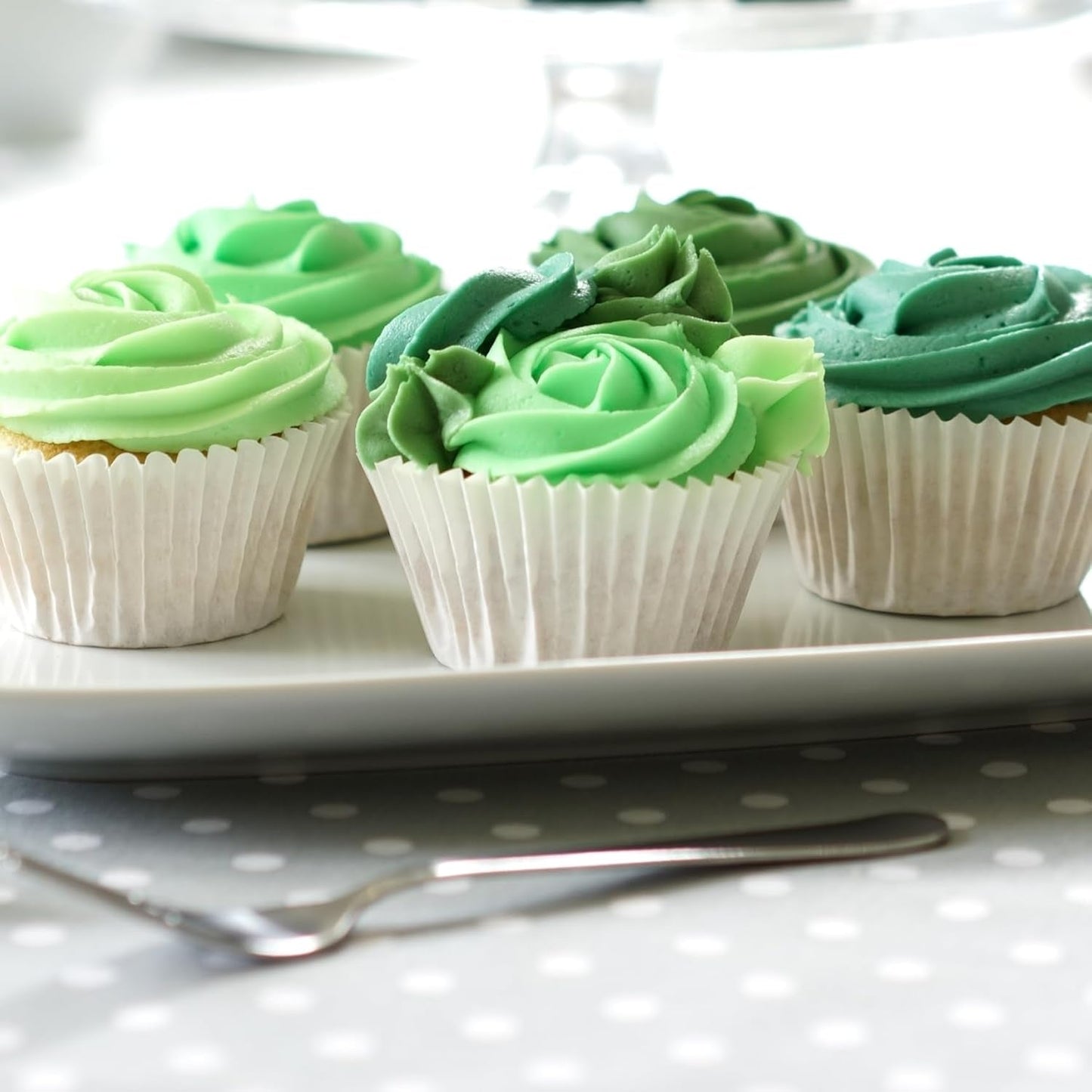 Sugarflair Pasta matfärg, grön, set med 4, matfärg för pasta, fondant, marsipan, sockerpasta, smörkräm och mer: Ilex Green, Spring Green, Spruce Green, Party Green - Set om 4