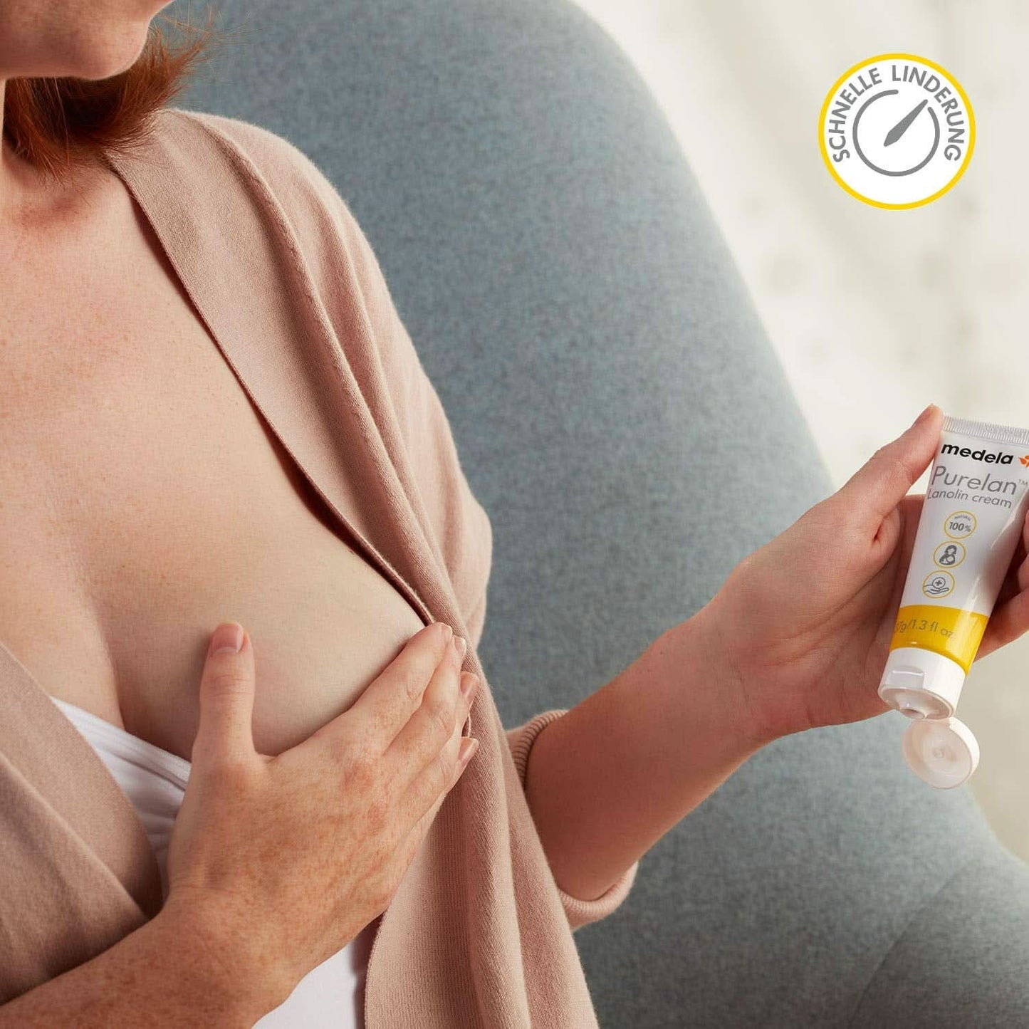 Medela Purelan 37 G Lanolincreme – Schnelle Hilfe Bei Beanspruchten Brustwarzen Und Trockener Haut – 100 % Natürlich, Hypoallergen, Dermatologisch Getestet Und Frei Von Duftstoffen Tillbehör Mat och amning Bebe Naty Shop