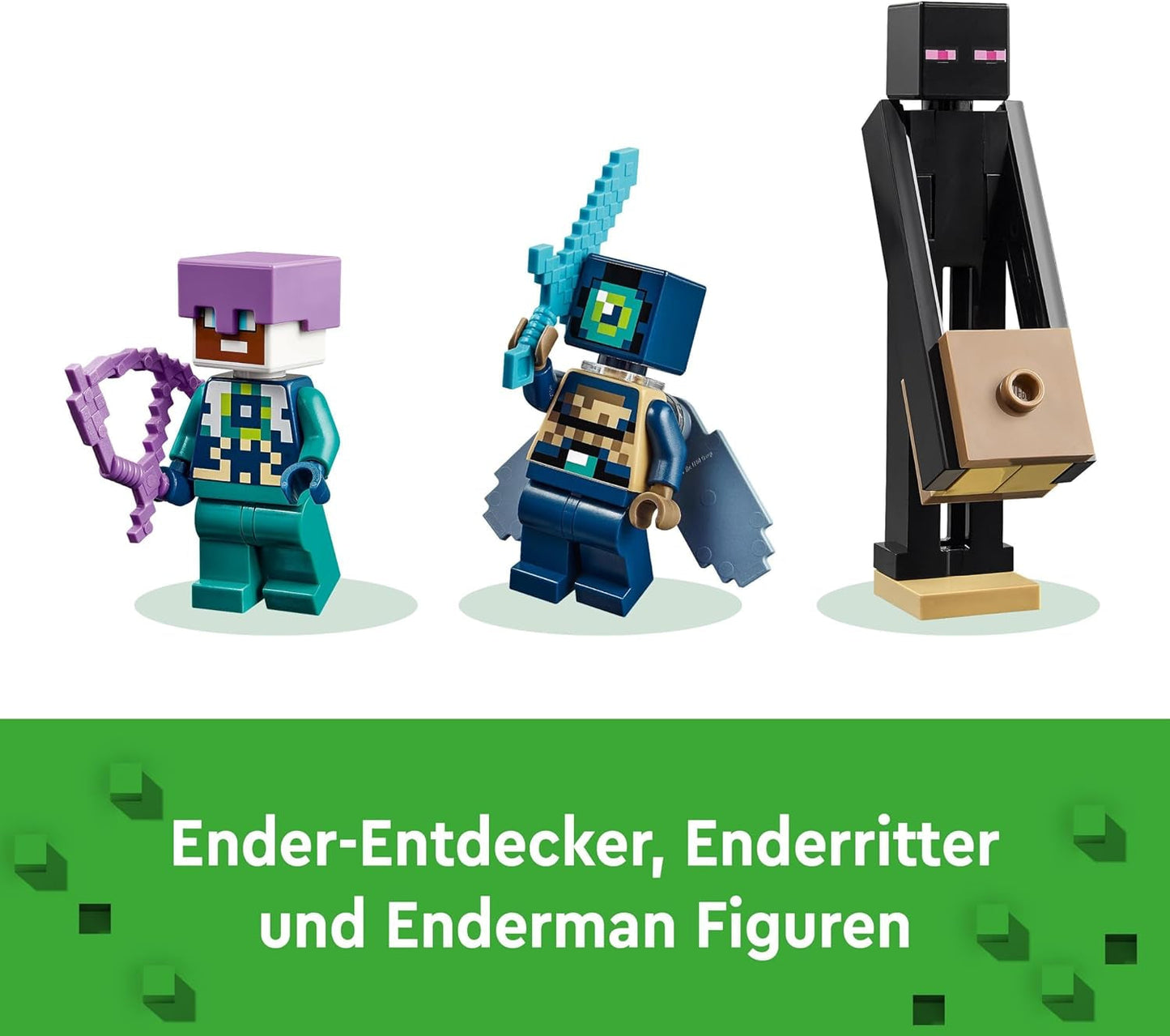 LEGO Minecraft The End Dragon and the End Ship Action Leksak och Discovery Set Videospel Byggset Äventyrsset Present för pojkar och flickor 8 år gamla 21264 Byggset Beuche den LEGO-Store