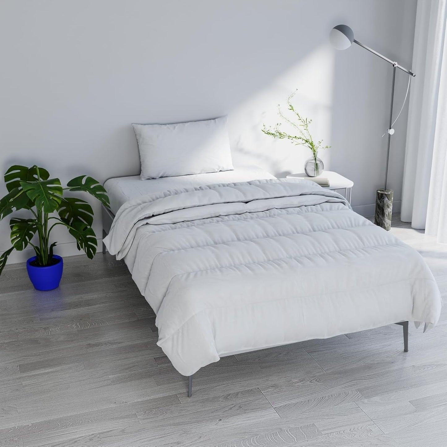 Prestige quilt, 4 säsonger, Made in Italy, vit, 150 X 200 cm Täcken och täcken Naty Shop