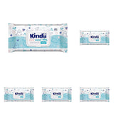 Kindii Natural Balance våtservetter för bebis – (1 x 60 st.) Våtservetter för bebisar och barn – Skyddande, Aloe Vera, Delikat doft – 60 st.