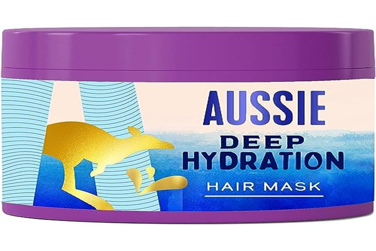 Aussie Deep Hydration Vegan Mask Intensiv återfuktning för mycket torrt tjockt lockigt hår med avokado, jojoba & macadamiaolja 450 ml Naty Shop hårmask Standardtitel