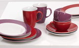 Ritzenhoff & Breker Doppio kaffeservering, 12 delar, porslin, röd