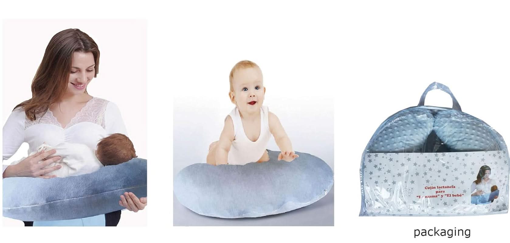 Amningskudde, överdrag och fyllning, 50 X 60 cm Tillbehör Mat och Amning Bebe Naty Shop