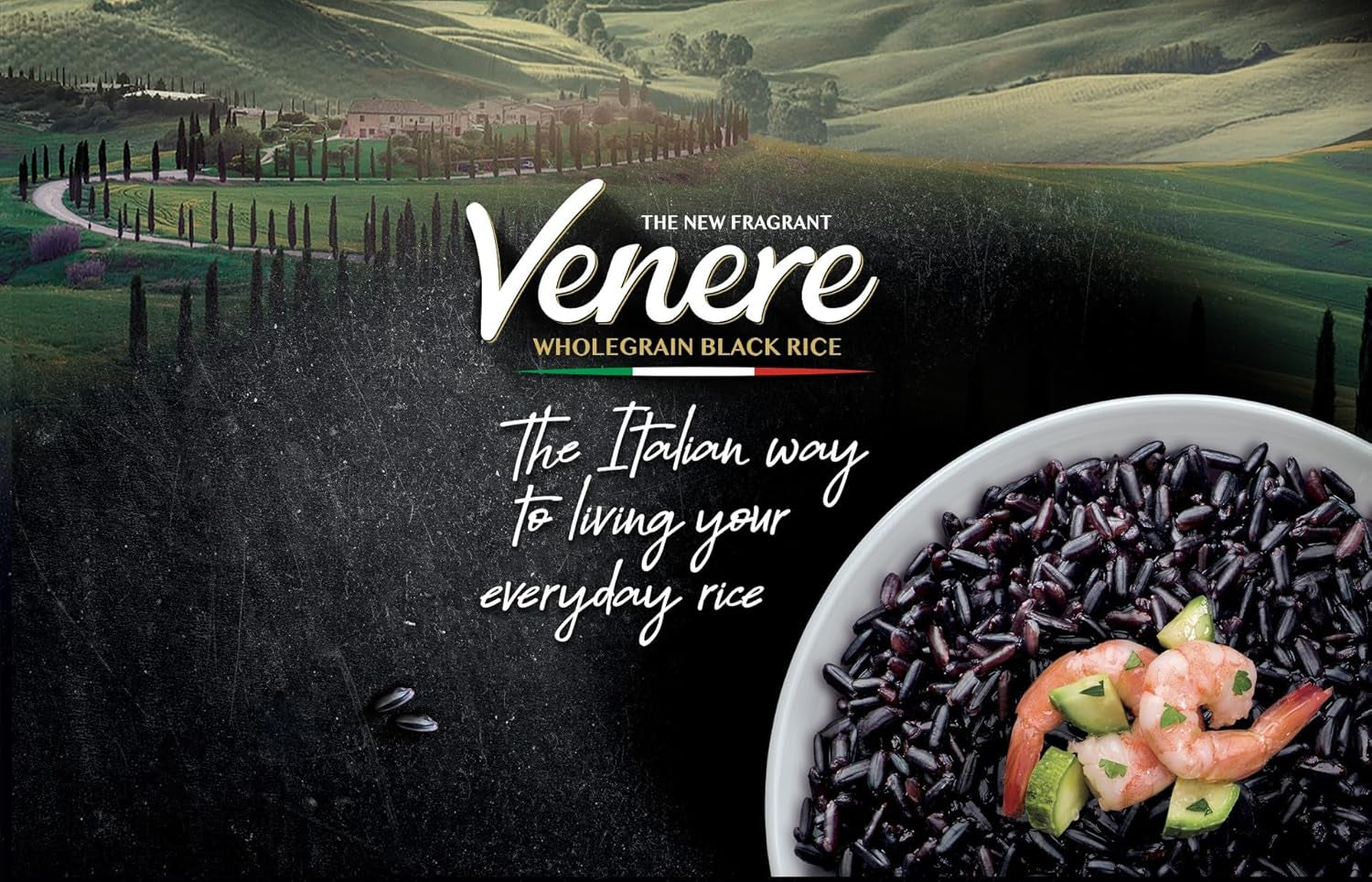 Scotti svart fullkornsris Riso Nero Venere 500 g