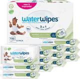 WaterWipes Sensitive+ våtservetter för baby och småbarn, 720 Count (12-pack), 3-i-1 rengöring, vård, skydd, 99,9 % vatten, texturerad rengöring, parfymfri