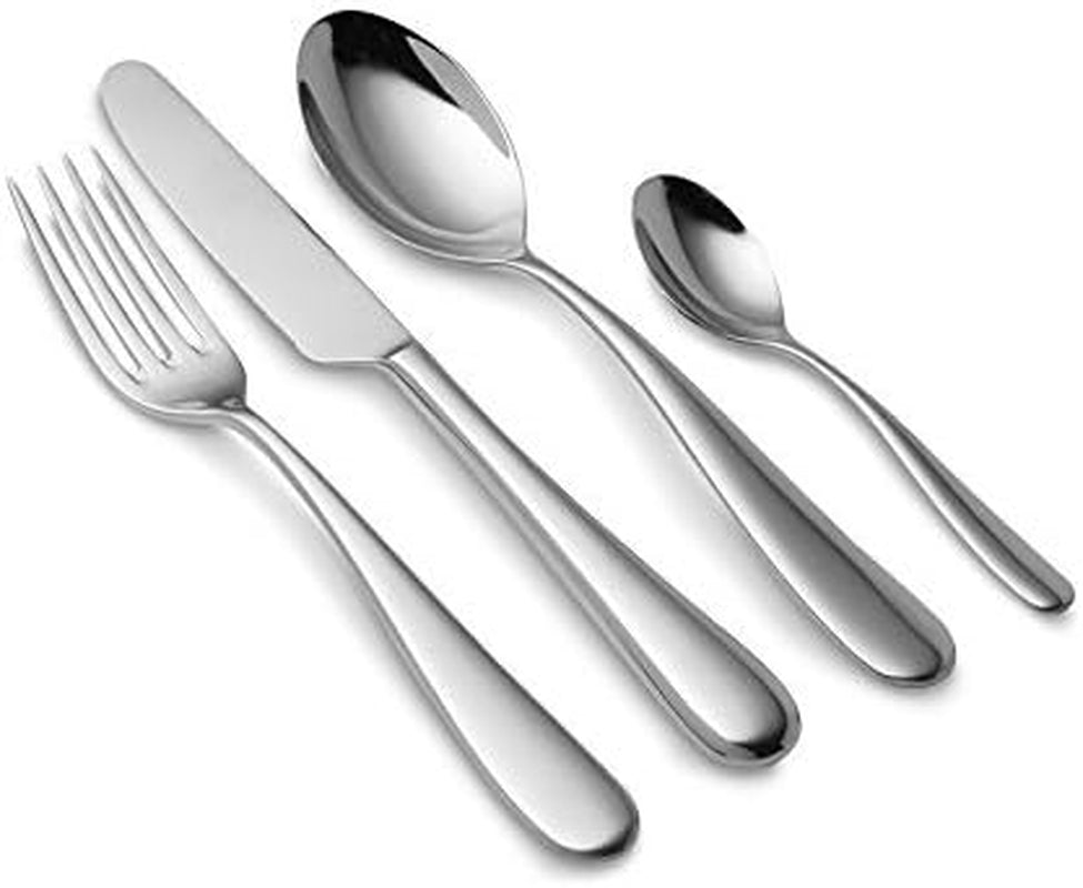 Alessi 5180S24M Nuovo Milano Monobloc bestickset 24 delar polerat rostfritt stål 18/10 Kök Naty Shop