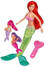Simba 105734162001 105734162 - Steffi Love The Twin Mermaids / två varianter / Steffi som sjöjungfru / med två små sjöjungfrur / modedocka / 29 cm, för barn från 3 år och uppåt