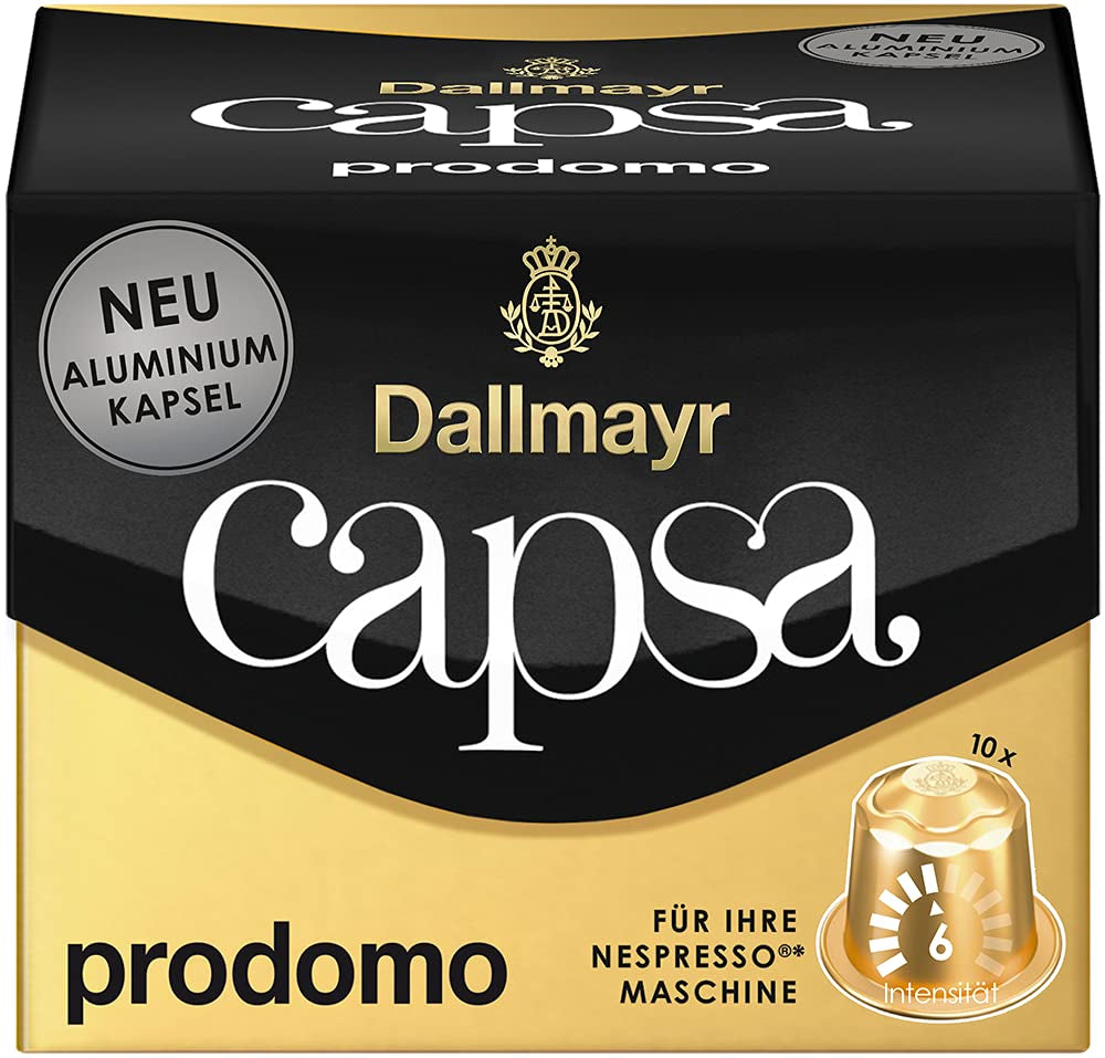 Capsa Lungo Belluno XXL, 39 Nespresso-kompatibla kapslar, 1er Pack (1 x 218 g) & Capsa prodomo, 56g