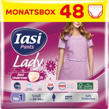 LADY Pants 48 Disponibel urininkontinensbyxor Absorbens Plus Size S för kvinnor 48 st