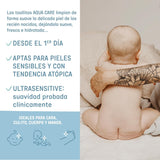 Suavinex Aqua Care Baby Wet Wipes 60 Count Cleansing Wipes 99% Vatten Växtfiber Aloe Vera Doftfri Alkoholfri Dermatologiskt testad Lämplig för känslig hud