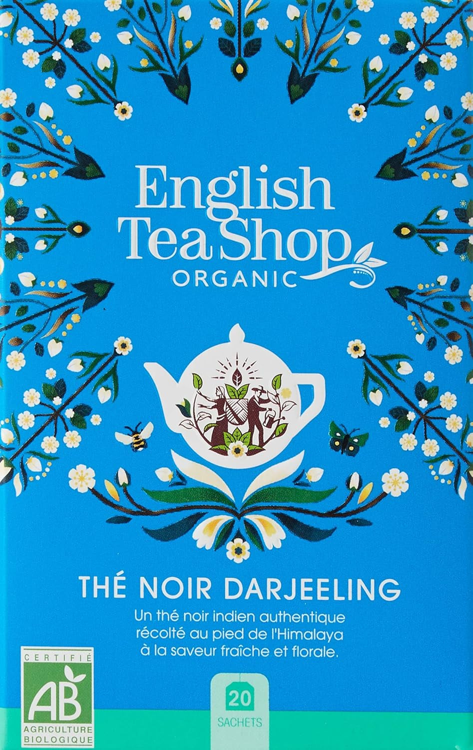 ETS - Darjeeling svart te, BIO, 20 tepåsar (paket med 2)