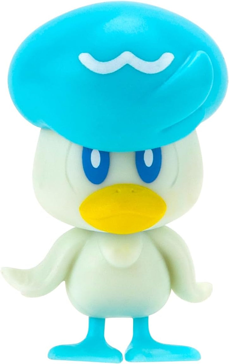 Pokémon PKW3402 - Battle Figure Multipack - 4-pack med Pikachu, Croc, Kwaks, Felori, officiella detaljerade figurer, 5 cm vardera Actionfigurer Naty Shop