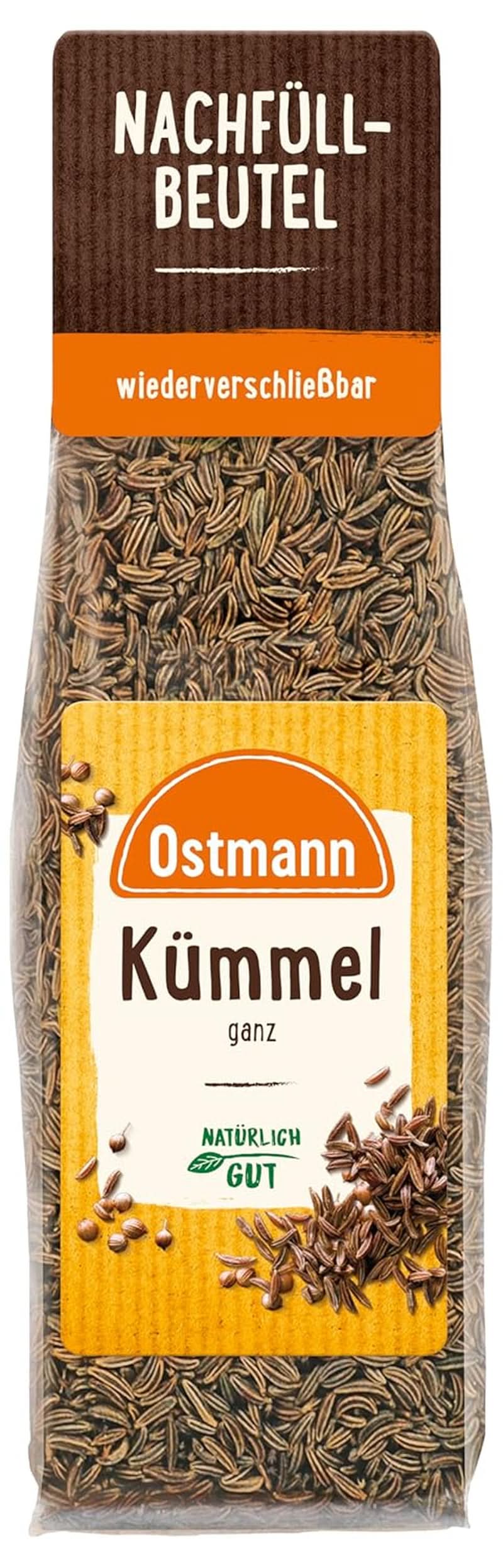 Ostmann - Hel spiskummin, för smaksättning av bröd och bakverk, 40 gram Condimente Naty Shop