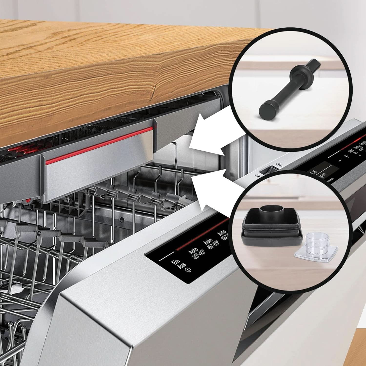 Bosch Standmixer Vitaboost MMBH6P6BDE, 6-Klingen-Edelstahlmesser, 2,5L Tritan-Mixbehälter, Stopfer, 6 Automatikprogram, Rezeptbuch, Bpa-Frei, Einfache Reinigung, 45 000 U/Min, 1600 W, Schwarz Bucatarie Naty Shop