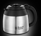 Russell Hobbs kaffebryggare [Duschhuvud för optimal extraktion och arom] Adventure (1 till 8 koppar, 1,0 L termokanna, automatisk avstängning, anti-droppsystem, 1100W) Filterkaffebryggare 24020-56