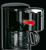 Braun KF 47 BK espressomaskin - Espressomaskin med filter och glaskaraff för klassiskt filterkaffe, aromatiskt kaffe tack vare OptiBrew-systemet, anti-droppsystem, automatisk avstängning, svart