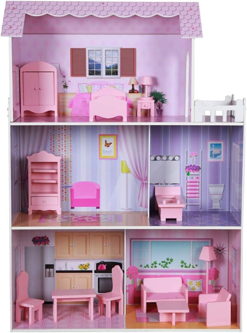 WOOMAX Colorbaby 85293 Dollhouse Dollhouses i trä Naty Shop Standardtitel