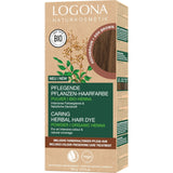 LOGONA Natural Cosmetics Örtvårdande hårfärg, organiskt hennapulver Vegansk hårfärg för intensiv färg och glans, örtfärgat hår i kopparblond (blond), 1 x 100 g Naty Shop Ash Brown Hårfärgning 100G (1 förpackning)