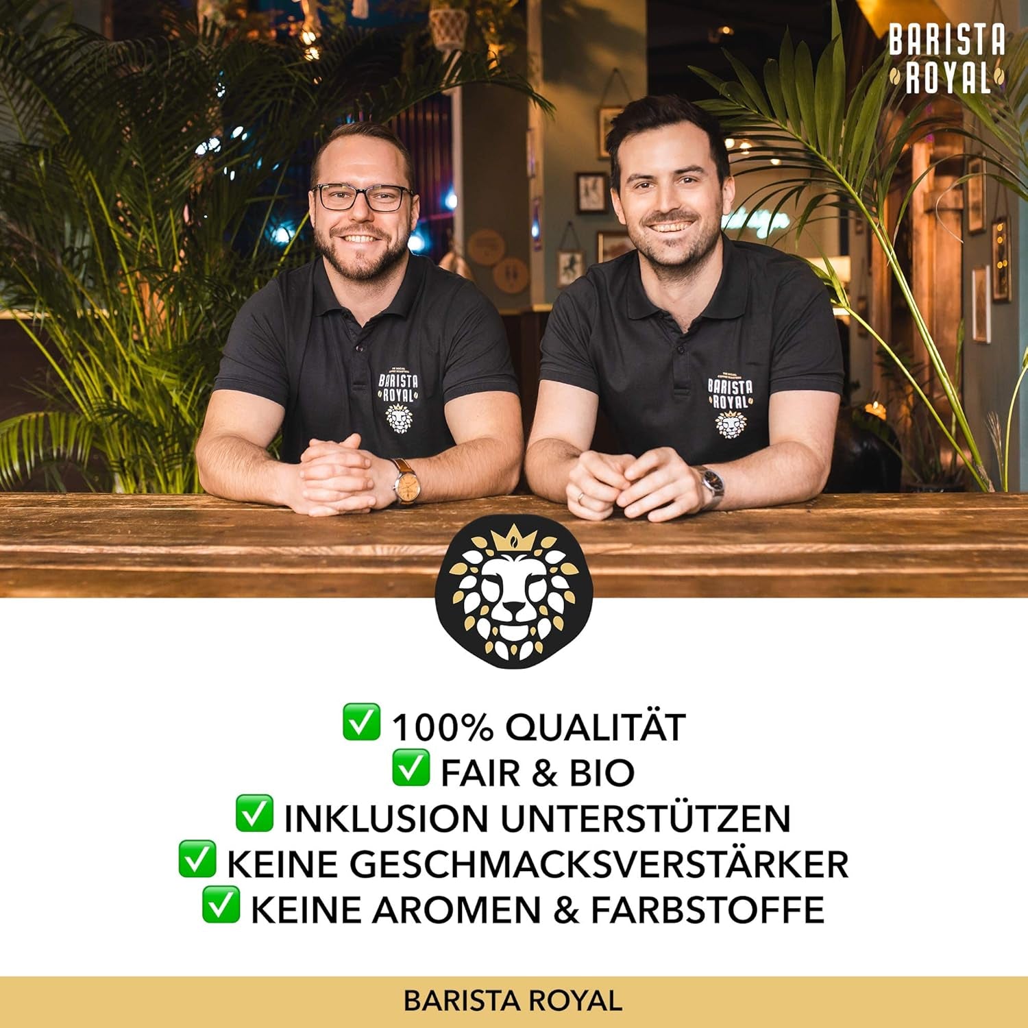 BARISTA ROYAL Bio Kaffeebohnen 1kg "Special Selection" | Frische Kaffeebohnen direkt gehandelt | 70% Arabica, 30% Robusta Kaffee ganze Bohnen | Idealisk för helautomatiska och filtermaskiner